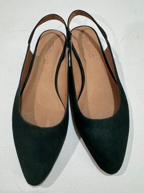 Madewell Black Pointed Slingback Flats